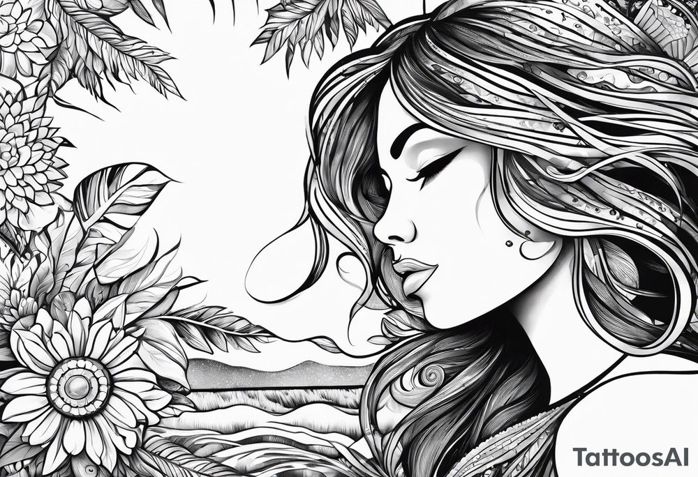 Cover me in sunshine, shower me with good times. Tell me that the worlds been spinning since the beginning and everything will be alright. Cover me in sunshine. tattoo idea