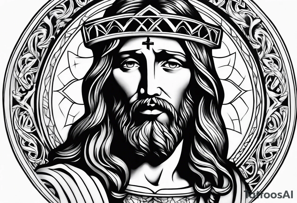 jesus tattoo idea