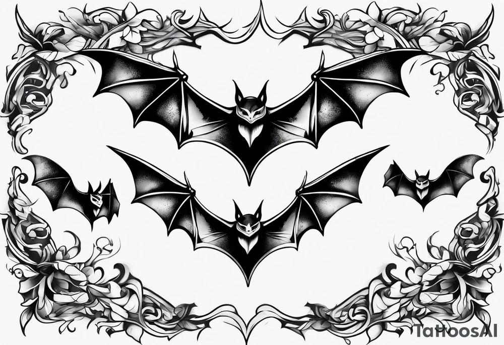 3 bats tattoo idea