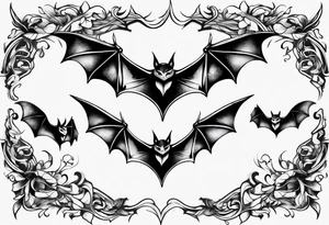 3 bats tattoo idea