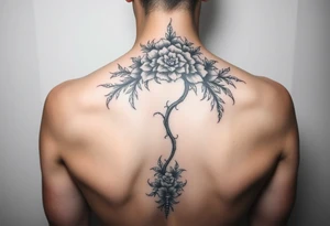 Extra large 
Female full back tattoo garden of eden tattoo idea