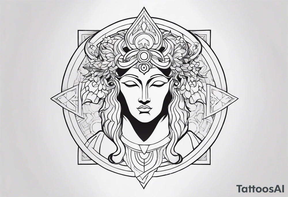 meaningful, deep, greek mythology tattoo idea