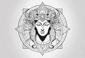 meaningful, deep, greek mythology tattoo idea