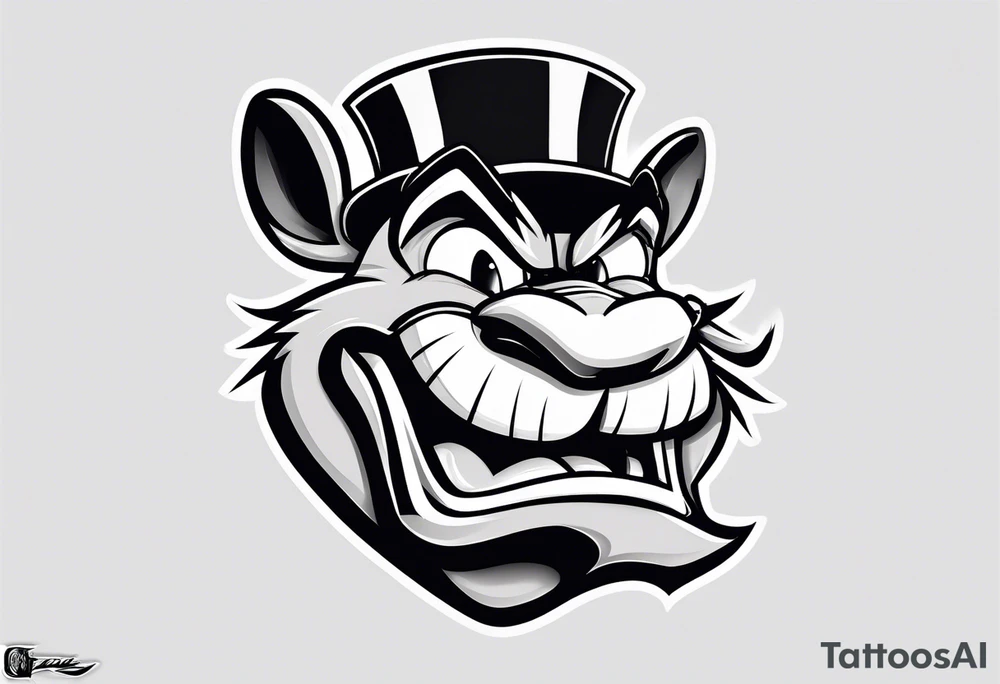 The looney tunes character taz tattoo idea
