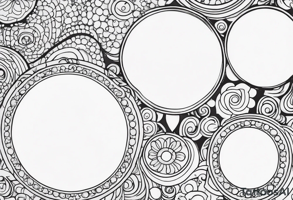 BUBBLE PATTERN tattoo idea