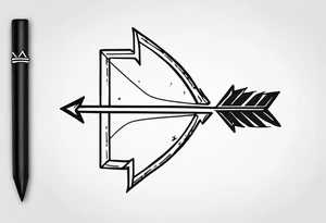 Rustic Arrow tattoo idea
