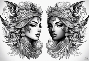 shoulder tattoo half sleeve tattoo idea