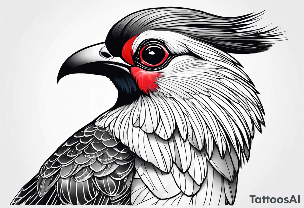 Turaco bird tattoo idea
