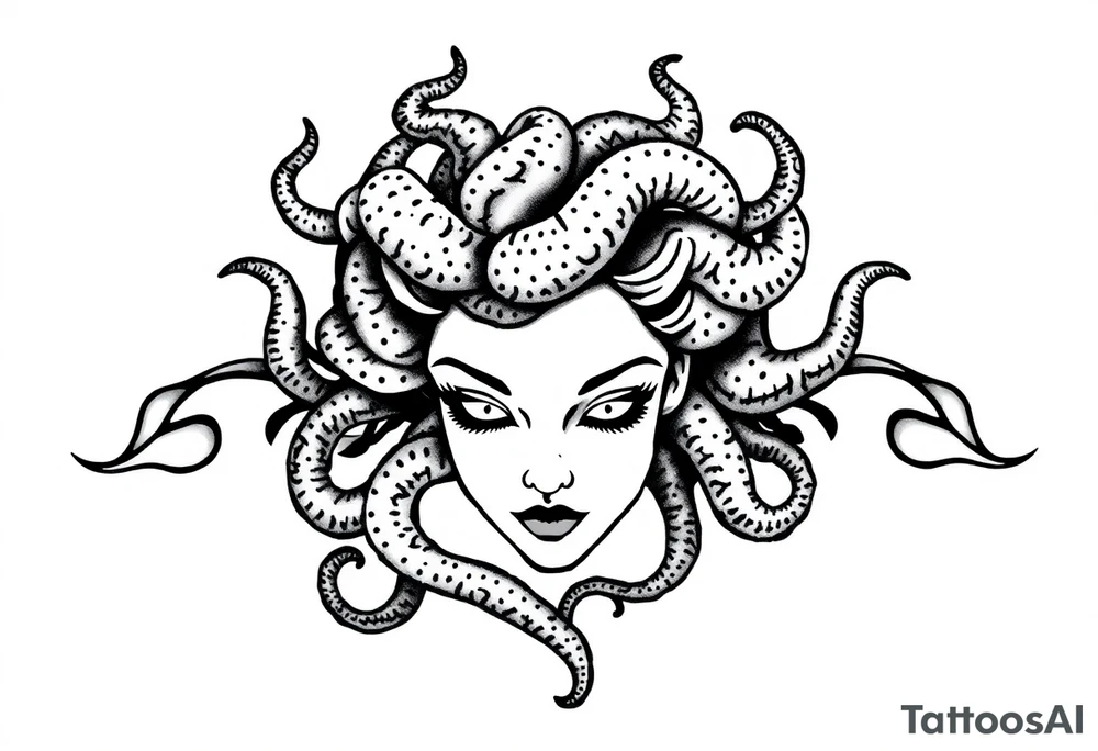 Small Medusa tattoo idea