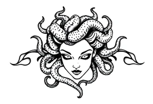 Small Medusa tattoo idea