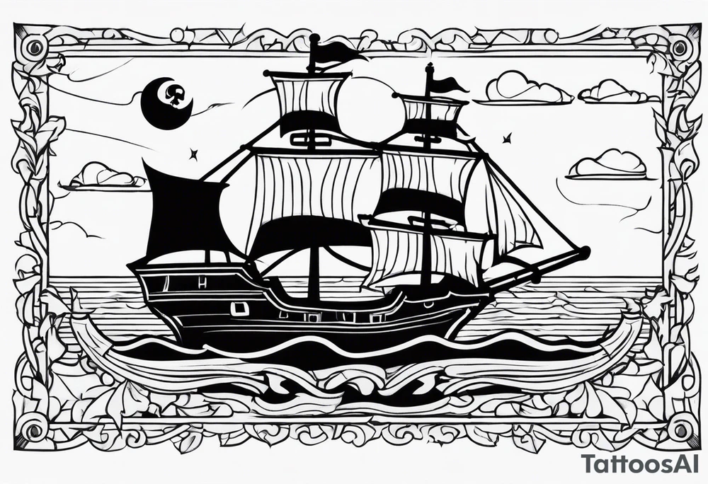 Pirate flag tattoo idea