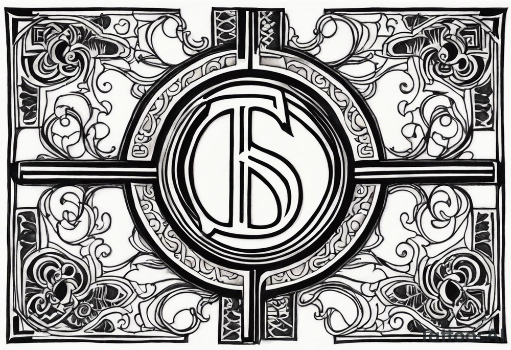 A dollar sign tattoo idea