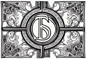 A dollar sign tattoo idea