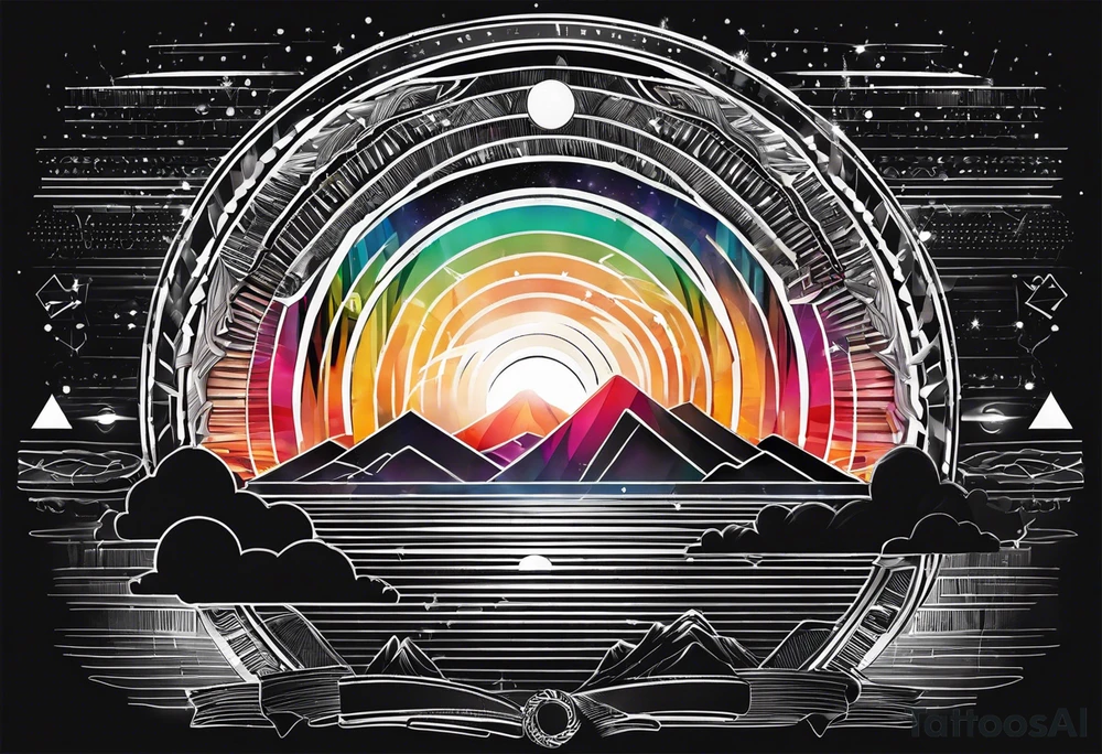 electromagnetic spectrum tattoo idea