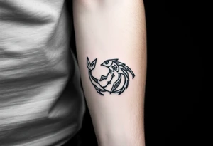 zodiac sign "pisces + cancer" tattoo idea