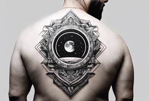 Interstellar tattoo showcasing struggle and success tattoo idea