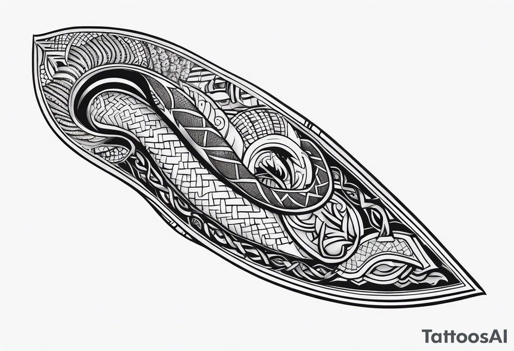 Khukuri with snake wrapped tattoo idea
