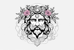 The greek god dionysos tattoo idea