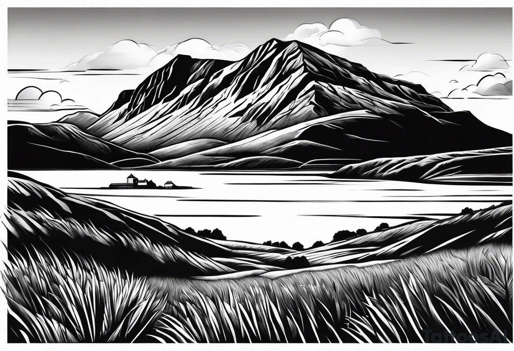 great gable from wasdale head tattoo idea