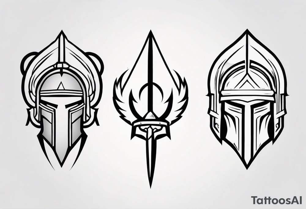 Ancient spartan symbol tattoo tattoo idea