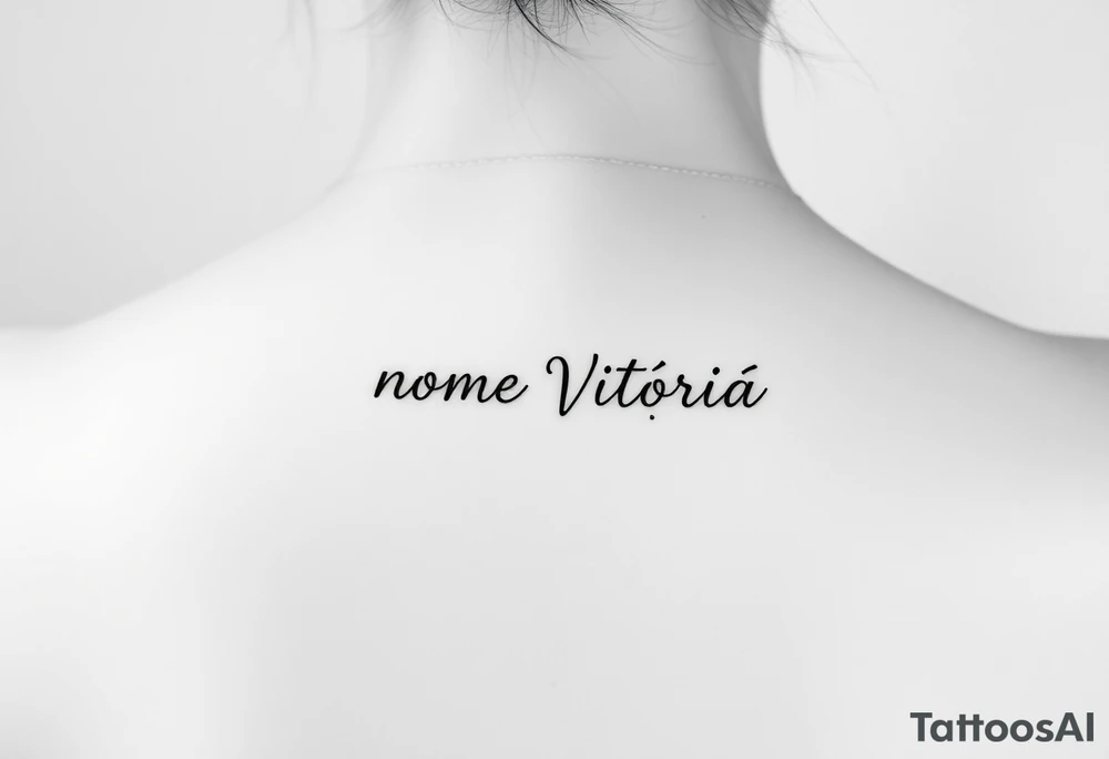 Nome Vitória tattoo idea