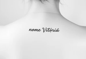 Nome Vitória tattoo idea