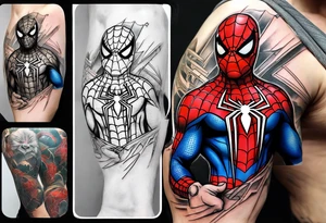spider man tattoo on forearm tattoo idea