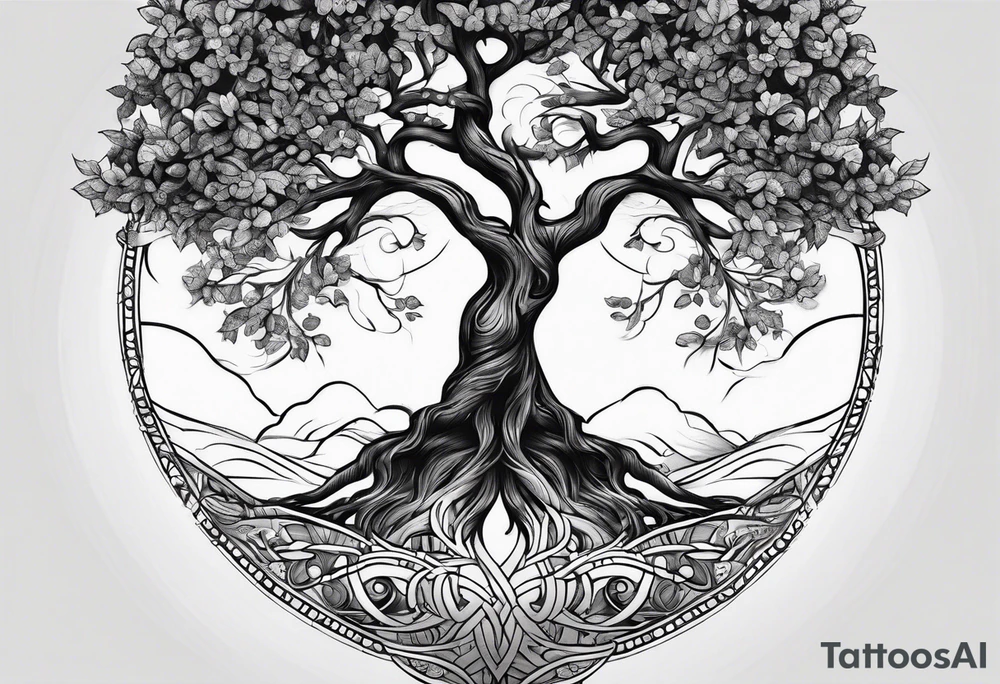 tree of life tattoo idea