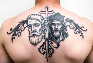 Father son and the holy spirit tattoo, no images of faces tattoo idea