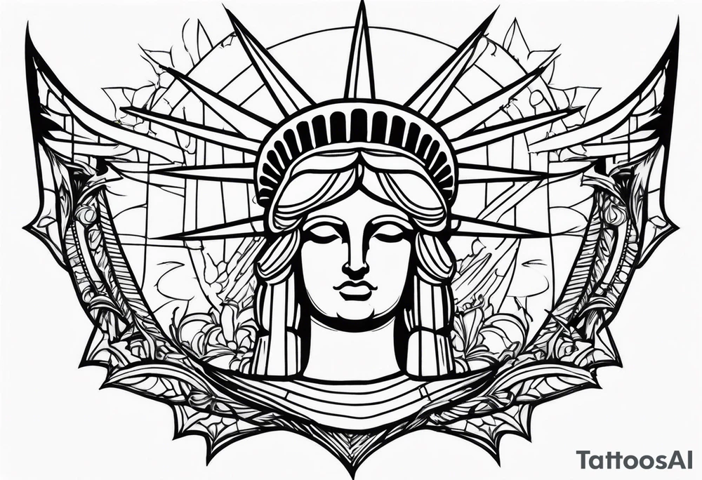 Statue of Liberty tattoo idea