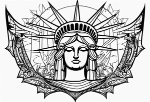 Statue of Liberty tattoo idea