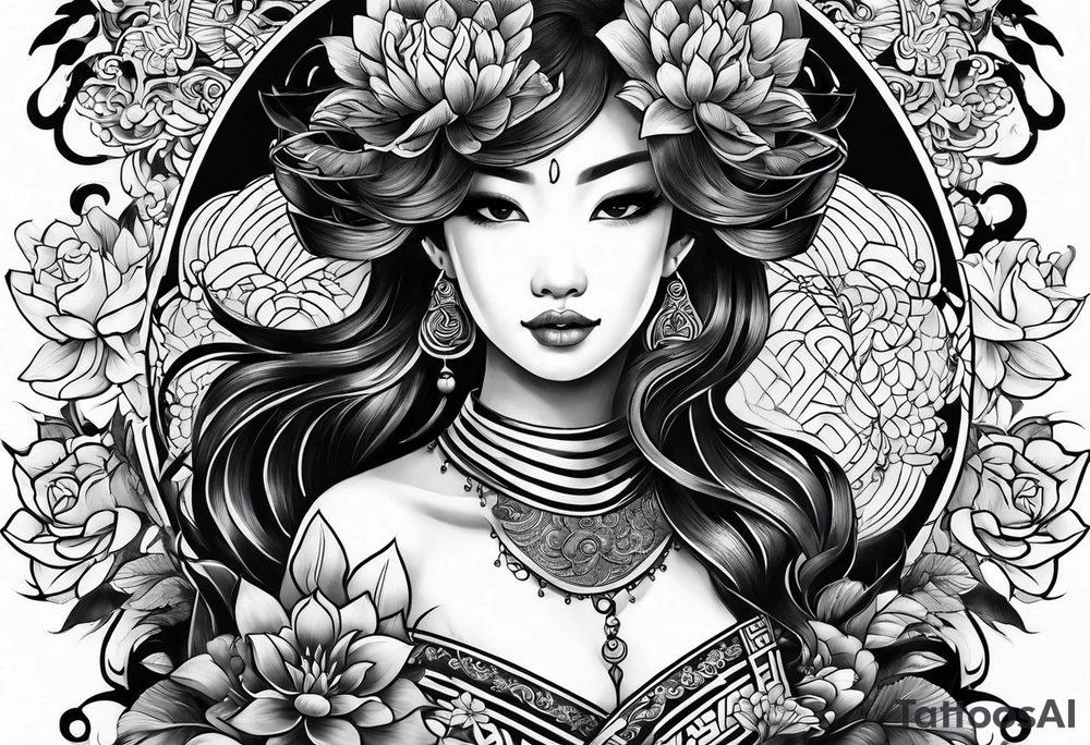 Traditional Vietnamese tattoo idea