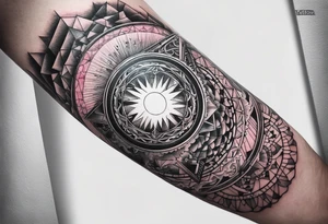 prism stone dispersing light ray like on pink floyd album cover tattoo idea