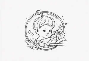 Tattoo inscription Baby tattoo idea