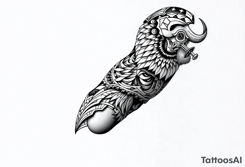 Nordic viking tattoo idea