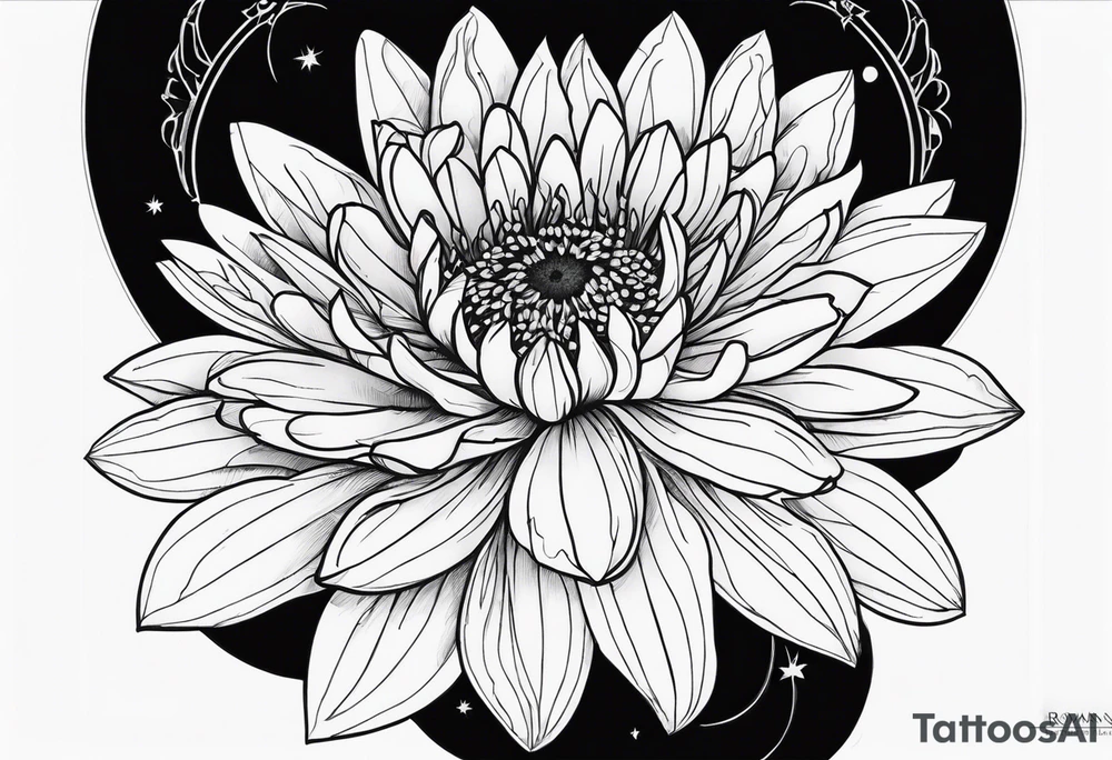 Aster flower, romans 8:18 tattoo idea