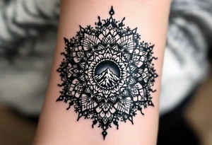 mt everest mandala tattoo idea