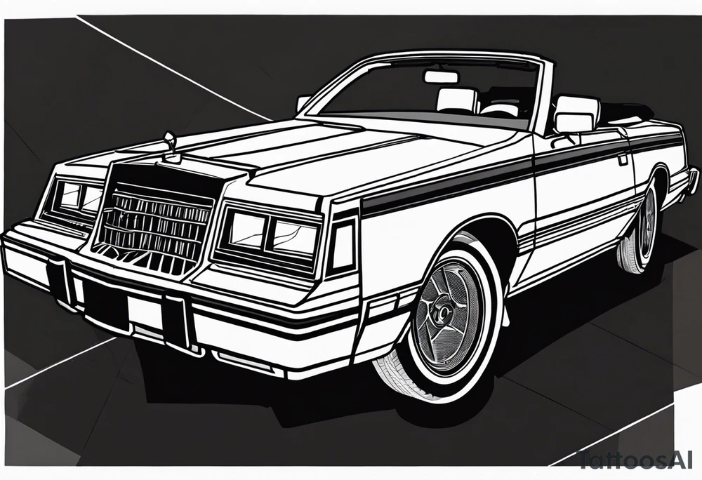 1984 Chrysler lebaron convertible tattoo idea
