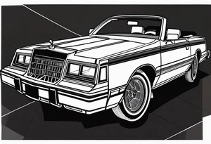 1984 Chrysler lebaron convertible tattoo idea