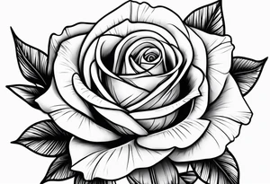 Rose, Gladiolus tattoo idea