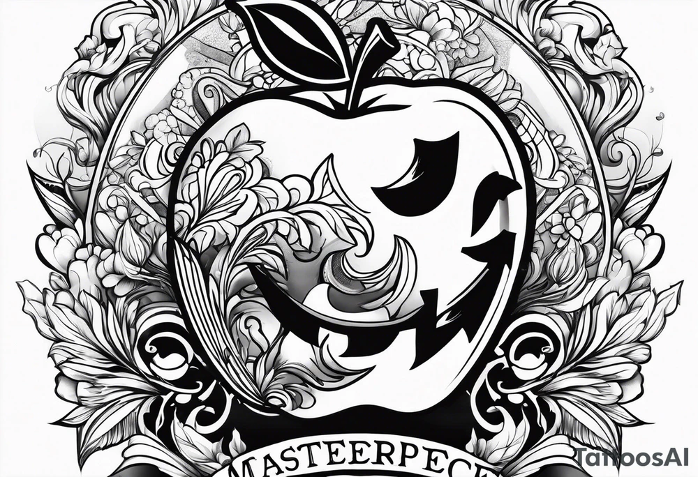 Apple tattoo idea