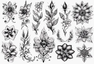Ukranian Flowers tattoo idea