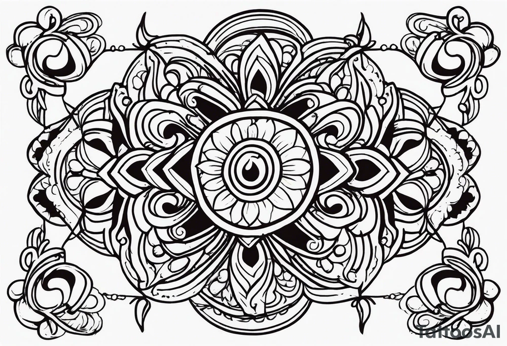 bless you 

old school vintage simple traditional design 

bold color simple tattoo idea