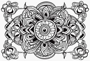 bless you 

old school vintage simple traditional design 

bold color simple tattoo idea