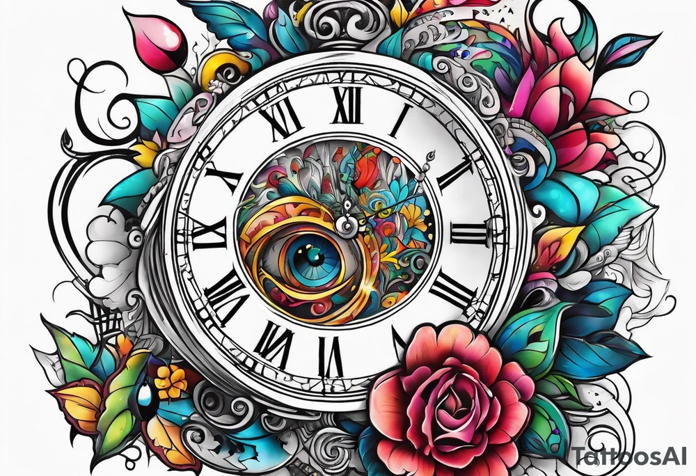 Wonderland time tattoo idea