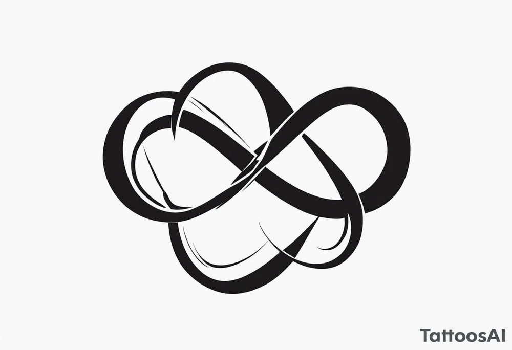 Infinity symbol with “love” tattoo idea