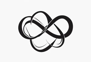 Infinity symbol with “love” tattoo idea
