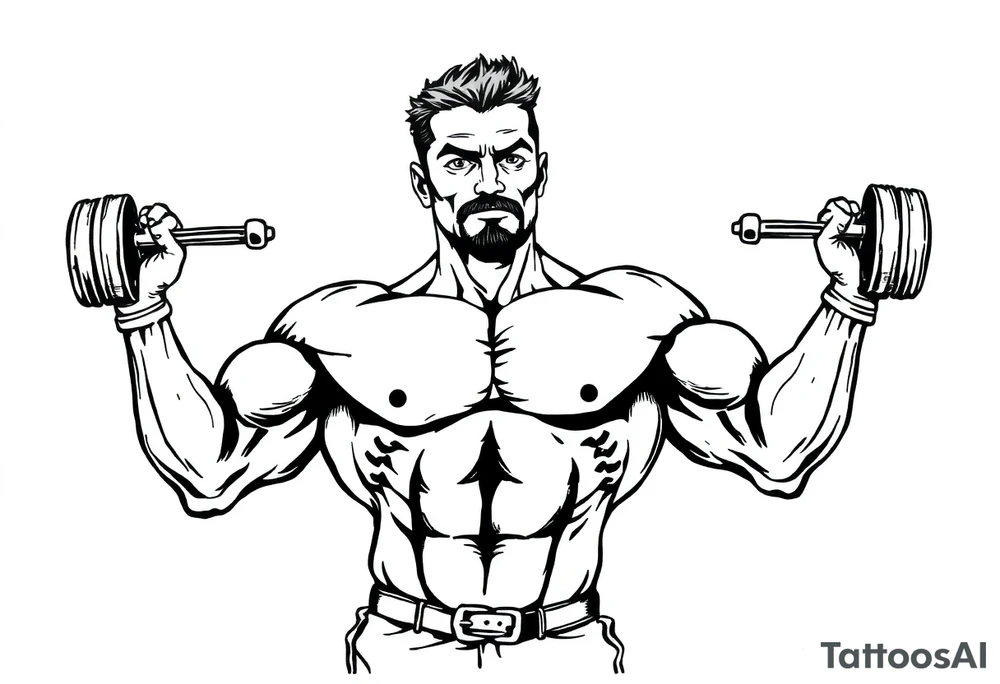 Muscle builder tattoo idea