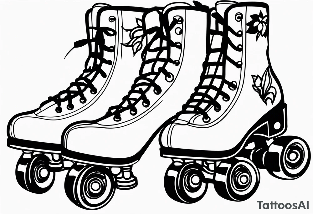 rollerskates tattoo idea