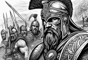 Spartan Warriors & Vikings tattoo idea